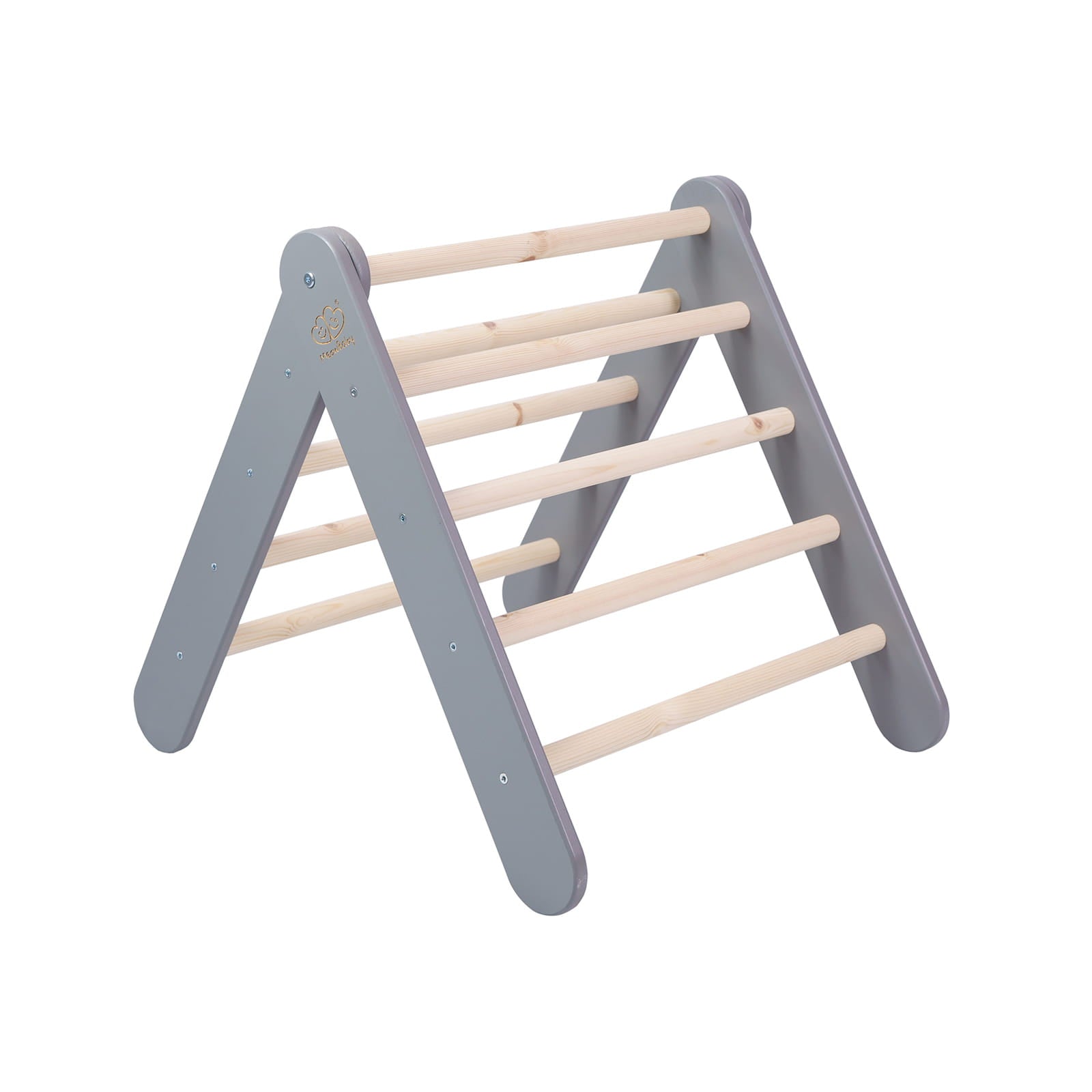 Large Wooden Pikler Ladder - Gray